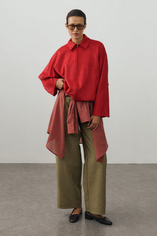 Soft Bomber Ceket Kırmızı