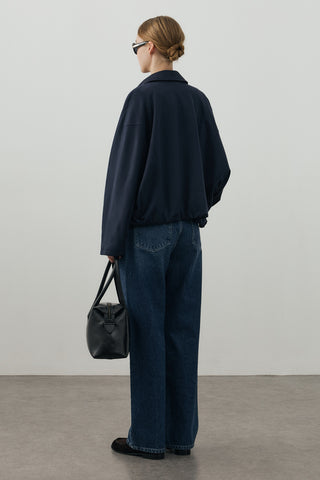 Soft Bomber Ceket Mavi