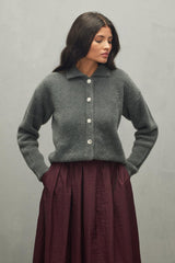 Soft Crop Cardigan Anthracite