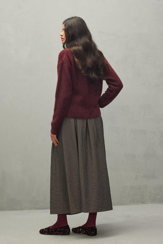 Soft Crop Hırka Bordo - Fahhar Design