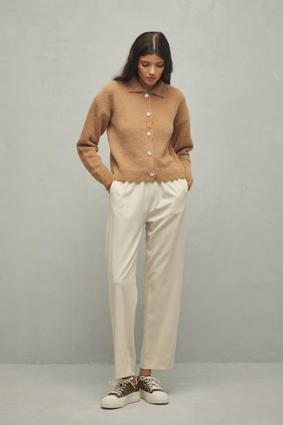 Soft Crop Hırka Camel - Fahhar Design