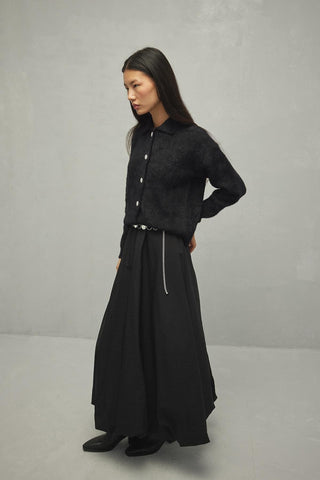 Soft Crop Hırka Siyah - Fahhar Design