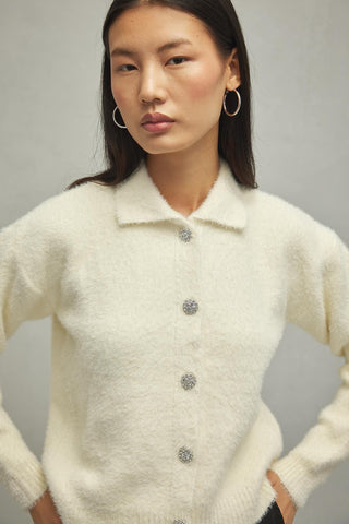 Soft Crop Hırka Vanilya - Fahhar Design