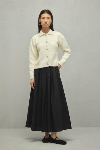 Soft Crop Hırka Vanilya - Fahhar Design