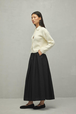Soft Crop Hırka Vanilya - Fahhar Design