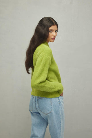 Soft Crop Hırka Yeşil - Fahhar Design