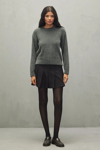Soft Crop Sweater Anthracite