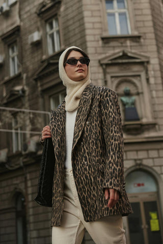 Soft İnce Örgü Balaclava Bere Taş - Fahhar Design