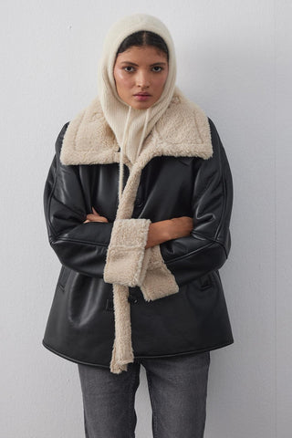 Soft İnce Örgü Balaclava Bere Taş - Fahhar Design