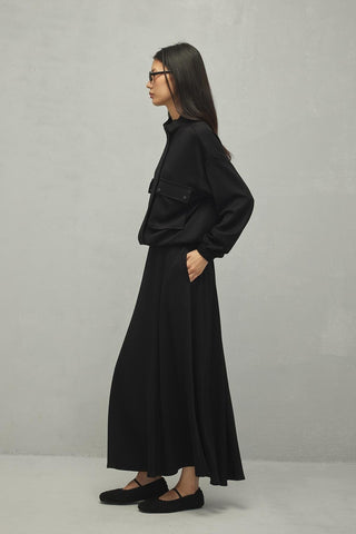 Soft Modal Etek Takım Siyah - Fahhar Design