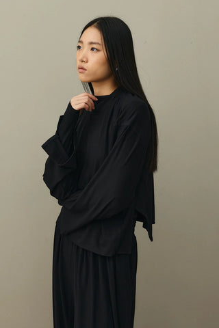 Soft Viscone Kısa Sweat Siyah