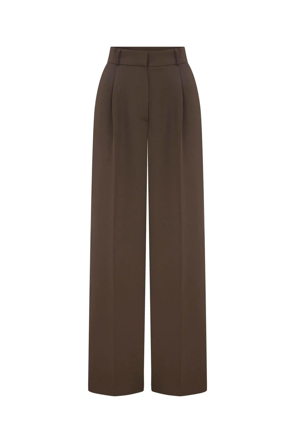Straight Fit Trousers Brown