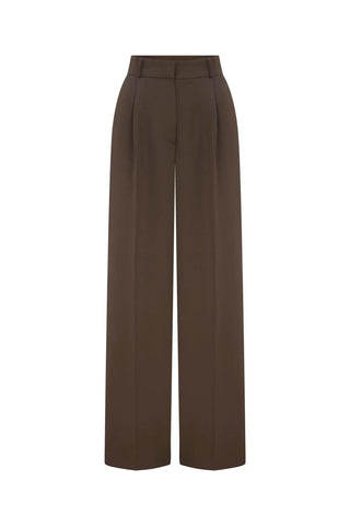 Straight Fit Pantolon Kahverengi - Fahhar Design