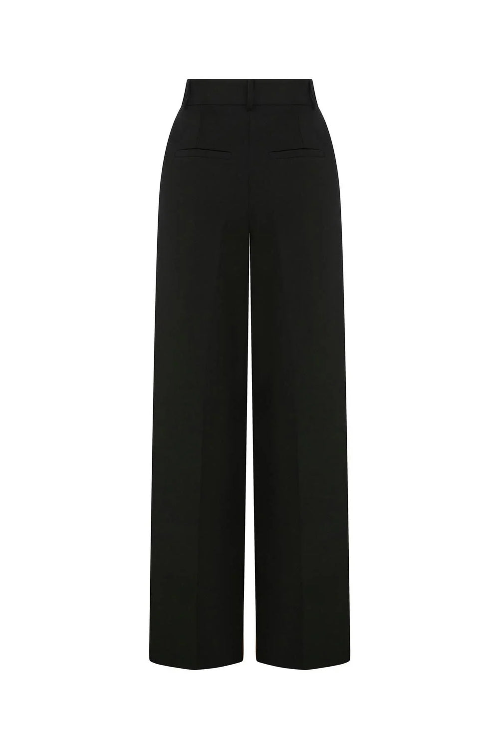Straight Fit Trousers Black