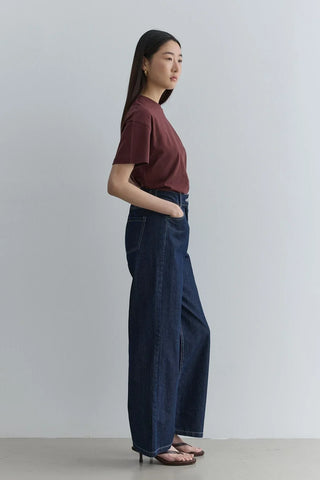 Straight Kesim Denim Pantolon Lacivert