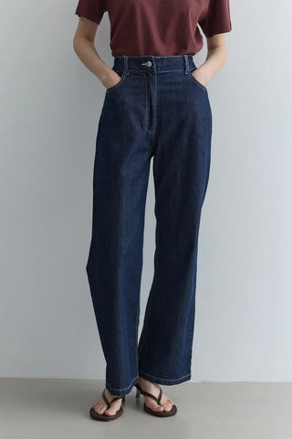 Straight Kesim Denim Pantolon Lacivert - Fahhar Design