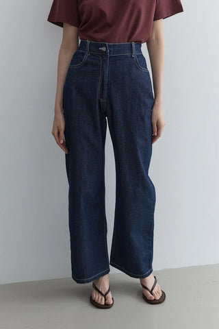 Straight Kesim Denim Pantolon Lacivert - Fahhar Design