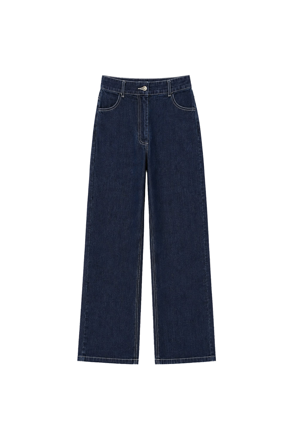 Straight Kesim Denim Pantolon Lacivert
