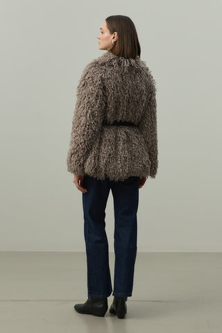 Suni Kürk Kaban Kahverengi