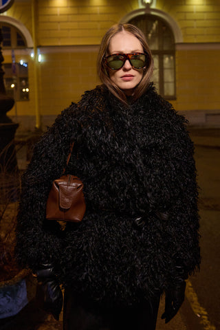 Suni Kürk Kaban Siyah