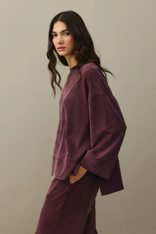 Tencel Modal Palazzo Takım Bordo
