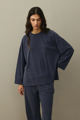 Tencel Modal Palazzo Takım Füme