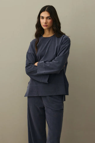 Tencel Modal Palazzo Takım Füme