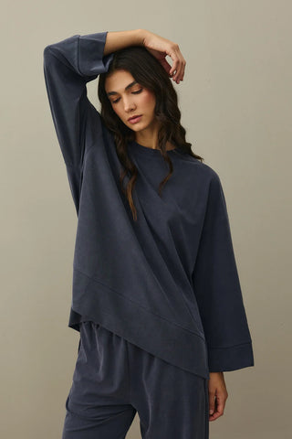 Tencel Modal Palazzo Takım Füme