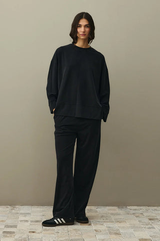 Tencel Modal Palazzo Suit Black