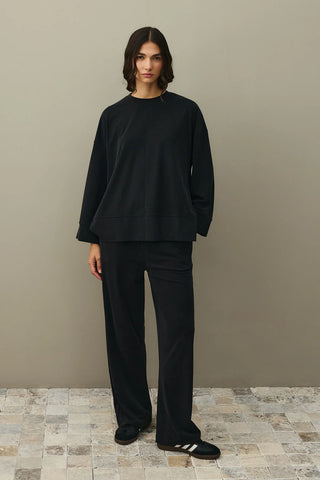 Tencel Modal Palazzo Suit Black