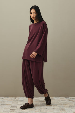 Tencel Pike Takım Bordo