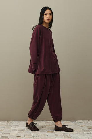 Tencel Pike Takım Bordo