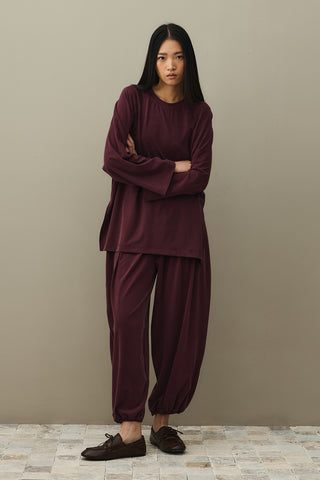 Tencel Pike Takım Bordo