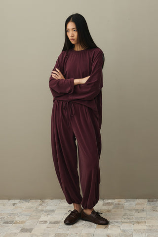 Tencel Pike Takım Bordo