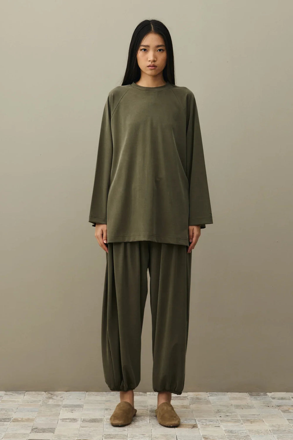 Tencel Pique Set Mold Green