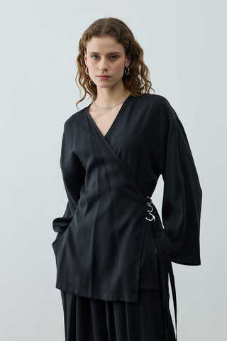 Tensel Kimono Takım Siyah