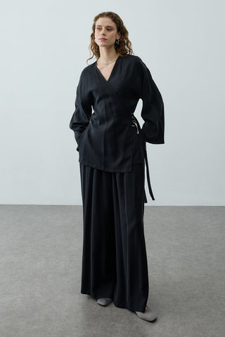 Tensel Kimono Takım Siyah