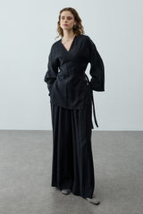 Tensel Kimono Takım Siyah
