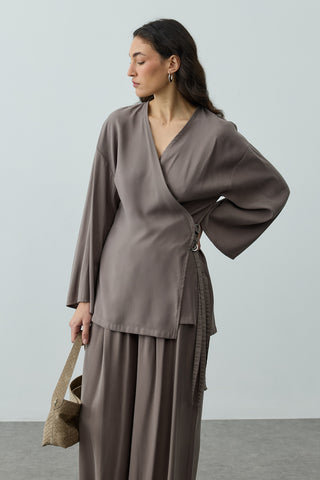 Tensel Kimono Takım Vizon