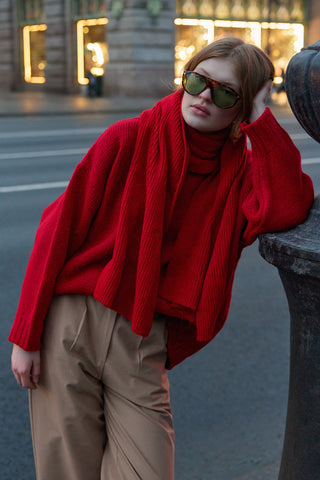 Tiftik Basic Atkı Kırmızı