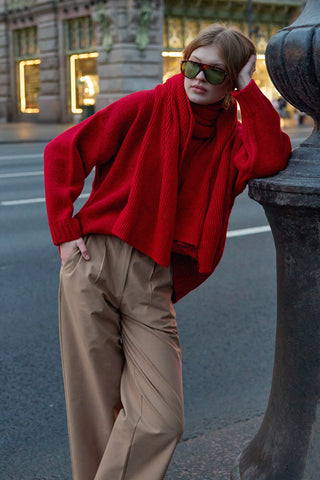 Tiftik Basic Atkı Kırmızı