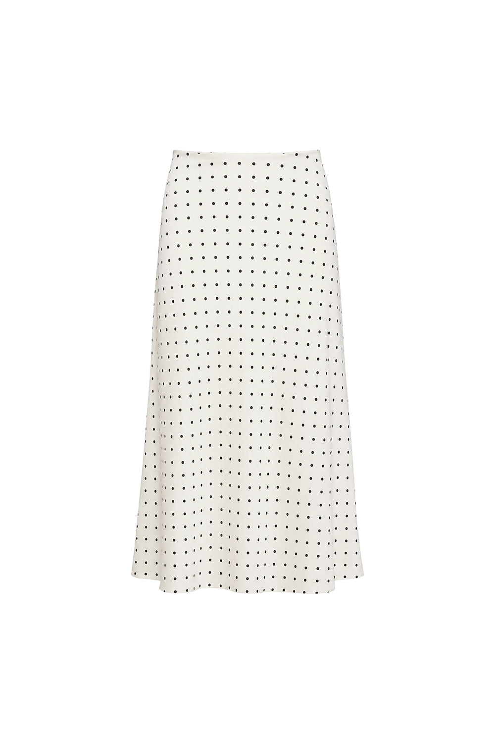 Twill Puantiye Etek Ekru