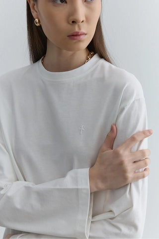 Uzun Kollu Basic Sweat Ekru - Fahhar Design