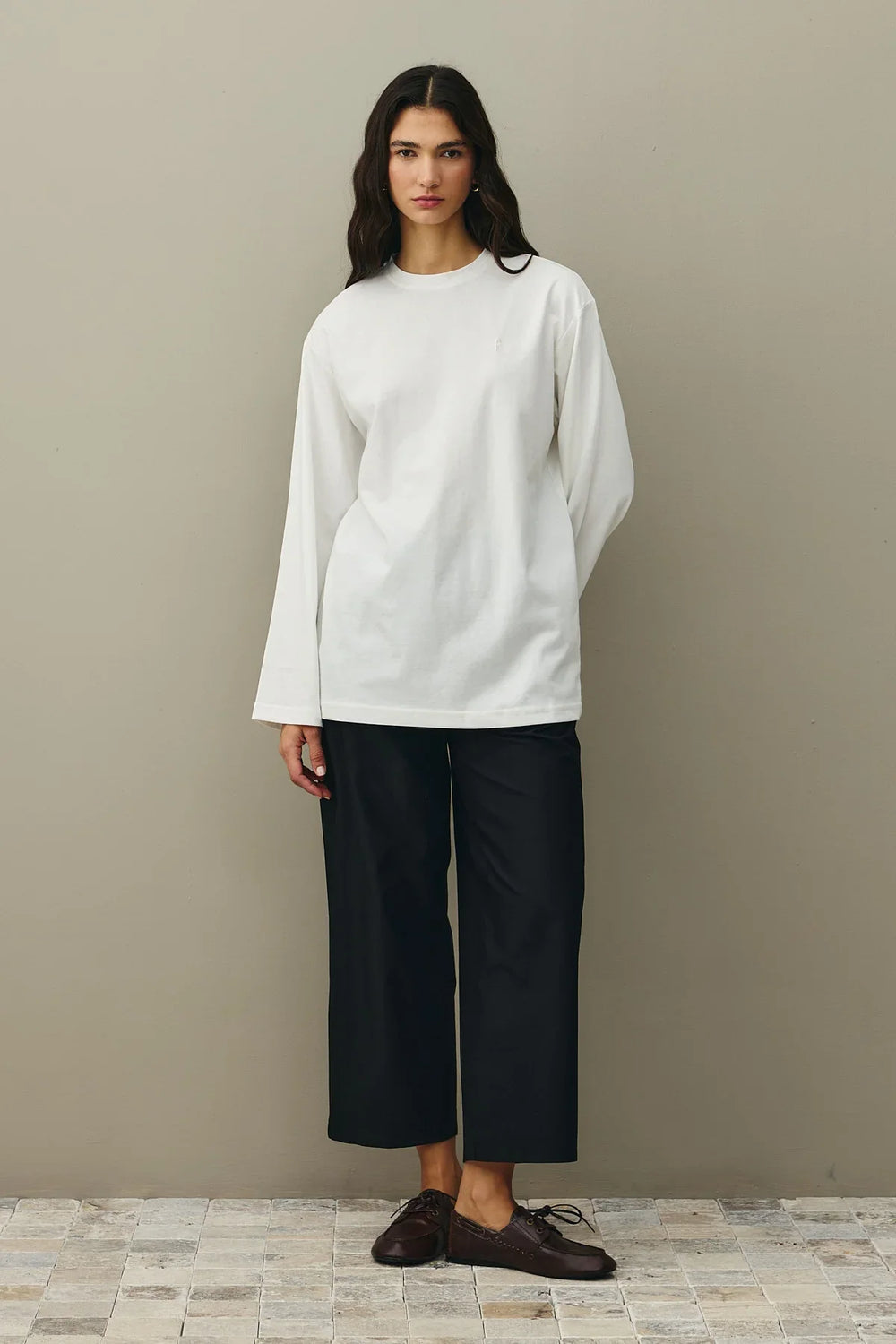Long Sleeve Basic Sweat Ecru