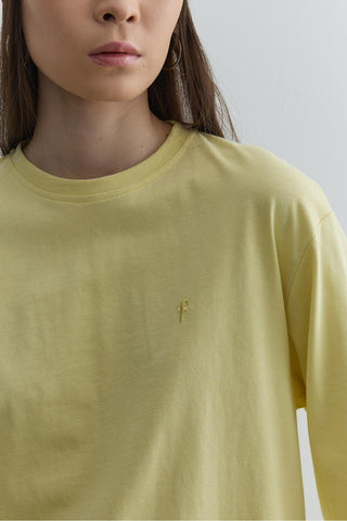 Uzun Kollu Basic Sweat Sarı - Fahhar Design