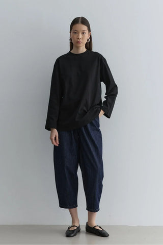 Uzun Kollu Basic Sweat Siyah - Fahhar Design