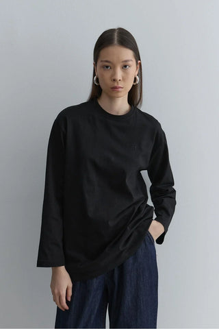Uzun Kollu Basic Sweat Siyah - Fahhar Design