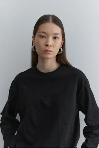 Uzun Kollu Basic Sweat Siyah - Fahhar Design