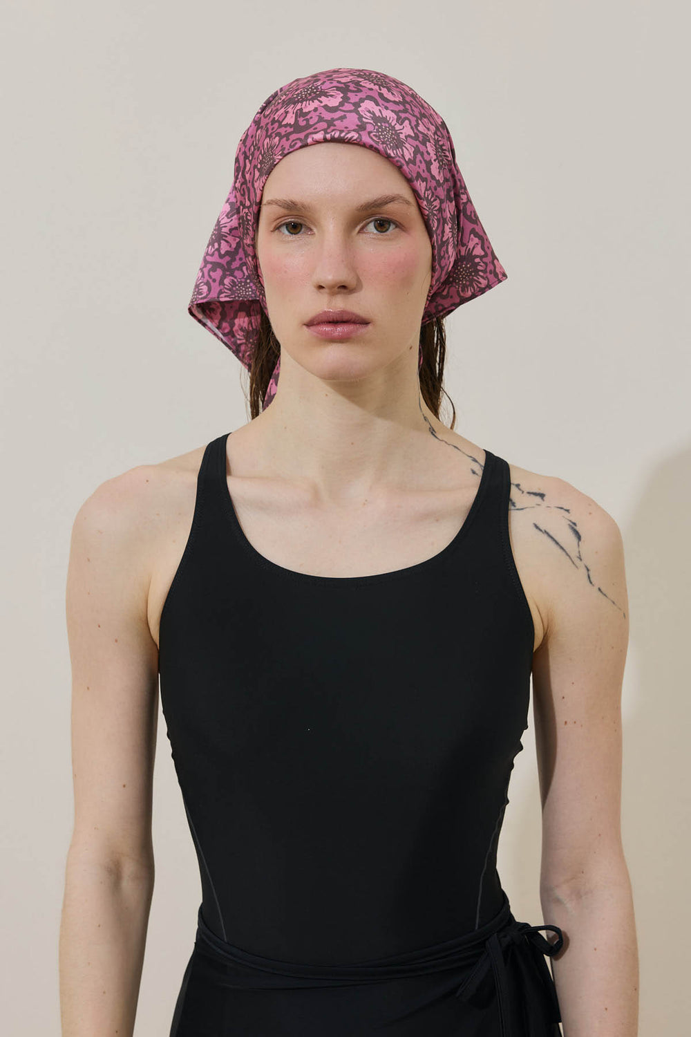 Velvet Bloom Bandana Kahverengi
