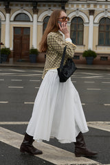 Yakalı Ekose Kazak Sarı